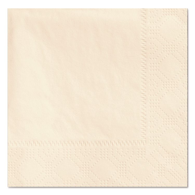 Embossed Beverage Napkins, 2-Ply, 9.5 x 9.5, Ecru, 1,000/Carton