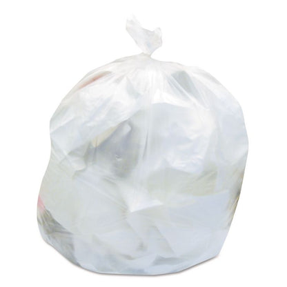 Linear Low Density Can Liners with AccuFit Sizing, 44 gal, 0.9 mil, 37" x 50", Clear, 50/Box
