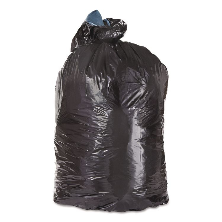 Low-Density Can Liners, 33 gal, 1.6 mil, 23" x 39", Black, Flat Pack, 100/Carton