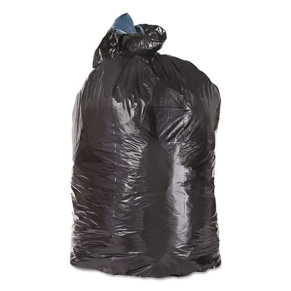 Low-Density Can Liners, 33 gal, 1.6 mil, 23" x 39", Black, Flat Pack, 100/Carton
