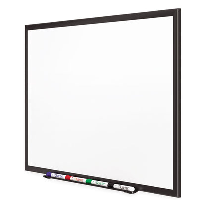 Classic Series Porcelain Magnetic Dry Erase Board, 72" x 48", White Surface, Black Aluminum Frame