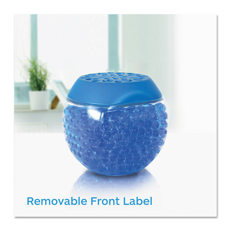 Scent Gems Odor Eliminator, Cool and Clean, Blue, 10 oz Jar, 6/Carton