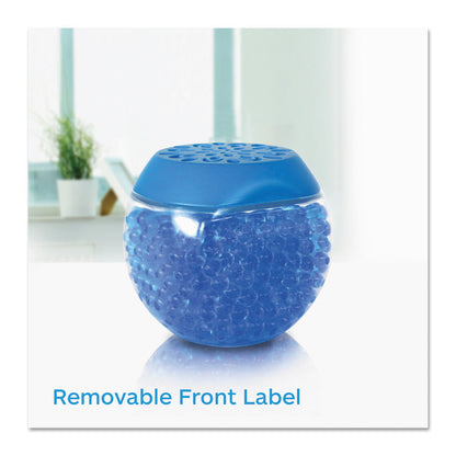 Scent Gems Odor Eliminator, Cool and Clean, Blue, 10 oz Jar, 6/Carton