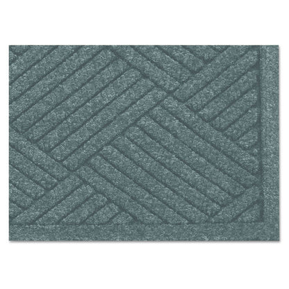 EcoGuard Diamond Floor Mats, Rectangular with Single Fan, Charcoal Gray Carpeted Surface, 96" x 48"