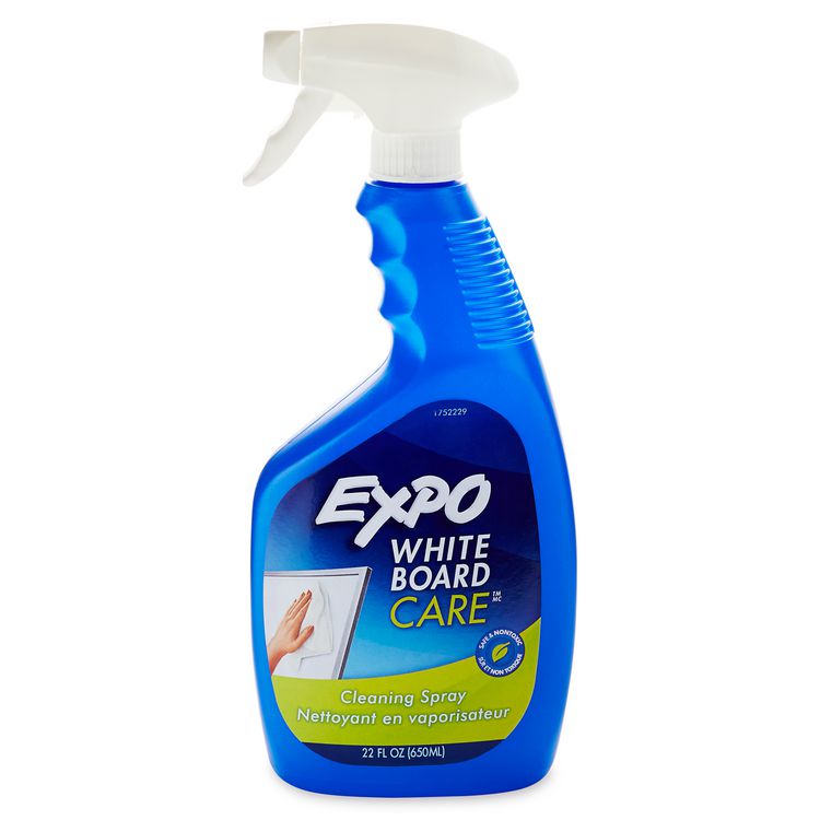 White Board CARE Dry Erase Surface Cleaner, 22 oz Spray Bottle, 12/Carton