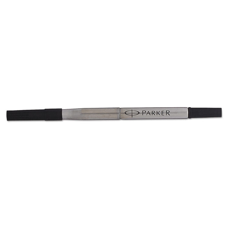 Refill for Parker Roller Ball Pens, Fine Conical Tip, Black Ink