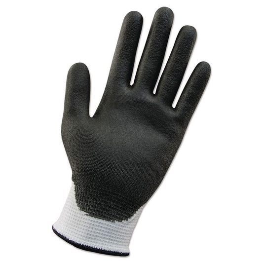 G60 ANSI Level 2 Cut-Resistant Gloves, EN388: 4343, 8.86" Long, Medium (Size 8), White/Black, 12 Pairs/Carton