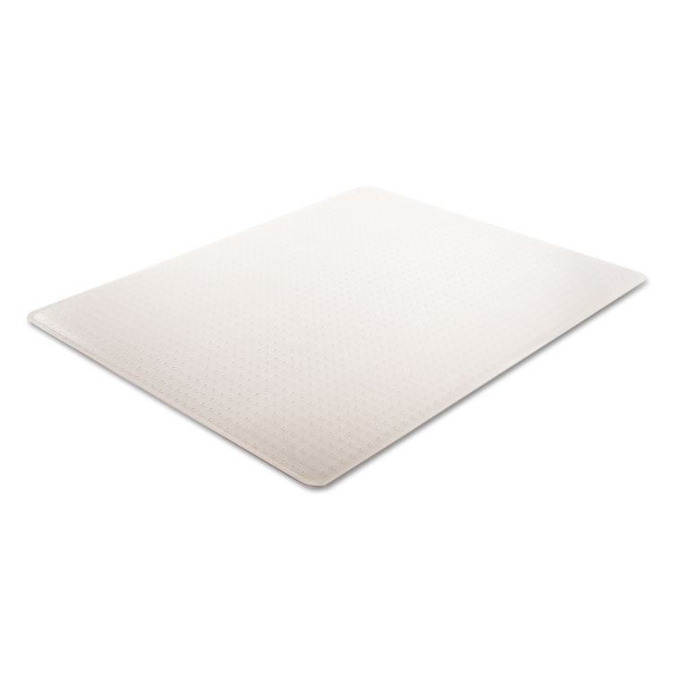 SuperMat Frequent Use Chair Mat for Medium Pile Carpeted Floors, Rectangular, Beveled Edges, 45" x 53", Clear
