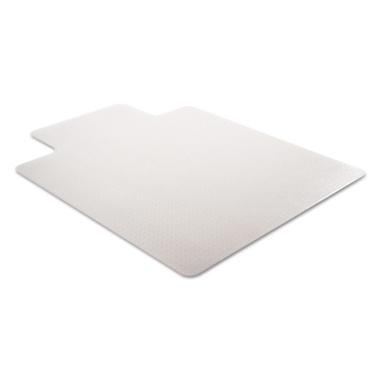 SuperMat Frequent Use Chair Mat for Medium Pile Carpeted Floors, Rectangular with Wide Lip, 45" x 53", Clear, Ships Flat