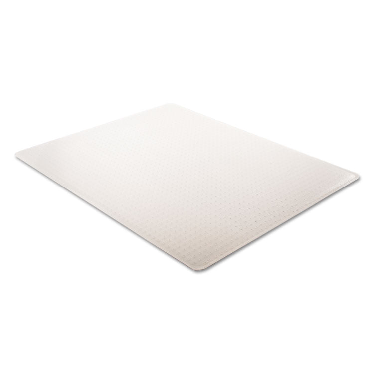 SuperMat Frequent Use Chair Mat for Medium Pile Carpeted Floors, Rectangular, Beveled Edges, 45" x 53", Clear