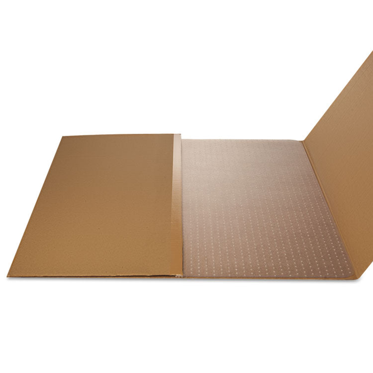 Clear All Day Use Chair Mat for Flat to Extra-High/Plush Pile Carpeted Floors, Rectangular, Straight Edges, 46" x 60", Clear