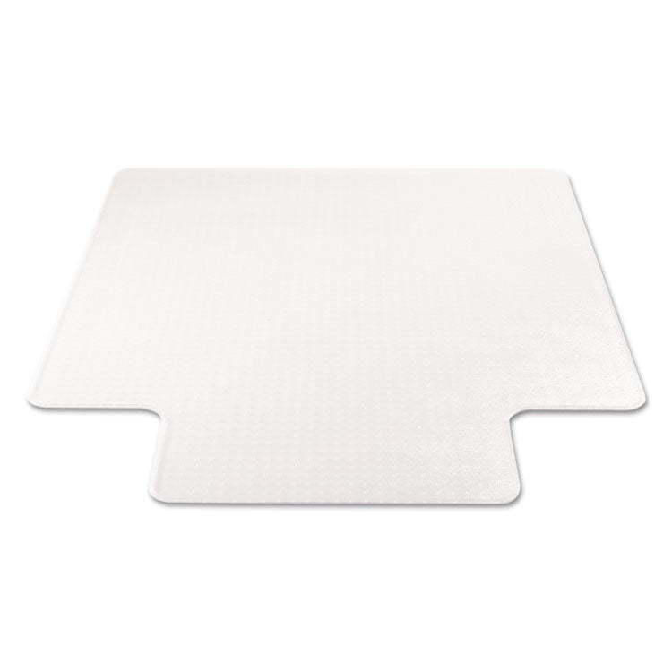 SuperMat Frequent Use Chair Mat for Medium Pile Carpeted Floors, Rectangular with Wide Lip, 45" x 53", Clear, Ships Flat