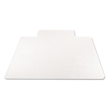 SuperMat Frequent Use Chair Mat for Medium Pile Carpeted Floors, Rectangular with Wide Lip, 45" x 53", Clear, Ships Flat