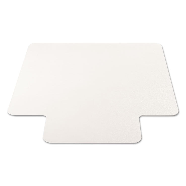 EconoMat Non-Studded All Day Use Chair Mat for Hard Floors, Rectangular with Lip, 36" x 48", Clear, Ships Flat