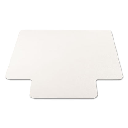 EconoMat Non-Studded All Day Use Chair Mat for Hard Floors, Rectangular with Lip, 36" x 48", Clear, Ships Flat
