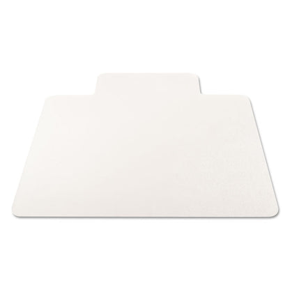 EconoMat Non-Studded All Day Use Chair Mat for Hard Floors, Rectangular with Wide Lip, 45" x 53", Clear, Ships Flat