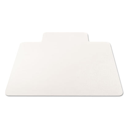 EconoMat Non-Studded All Day Use Chair Mat for Hard Floors, Rectangular with Lip, 36" x 48", Clear, Ships Flat