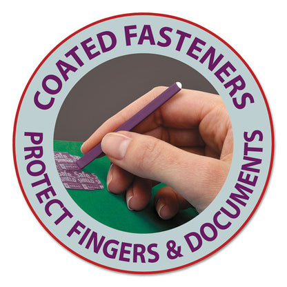 Pressboard Top Tab Classification Folders, Expands 2", 1 Divider, 4 SafeSHIELD Fasteners, Letter Size, Green, 10/Box