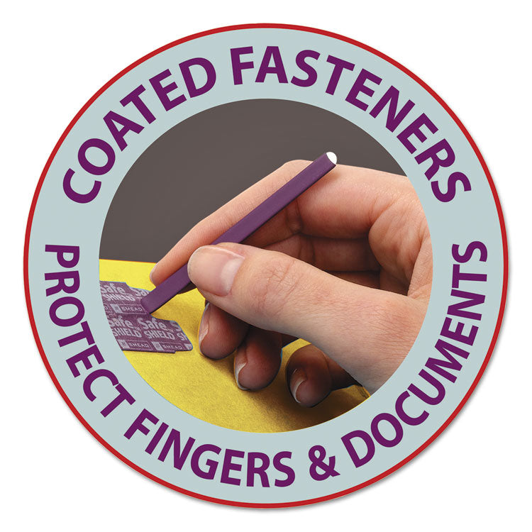 Pressboard Top Tab Classification Folders, 2/5 Tab, Expands 3", 3 Dividers, 8 SafeSHIELD Fasteners, Legal Size, Yellow, 10/BX
