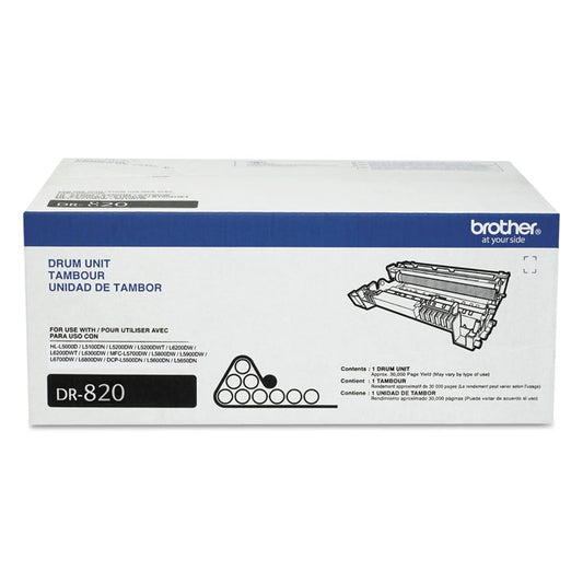 DR820 Drum Unit, 50,000 Page Yield, Black