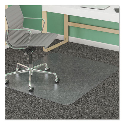 SuperMat Frequent Use Chair Mat for Medium Pile Carpeted Floors, Rectangular, Beveled Edges, 45" x 53", Clear