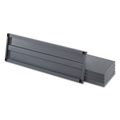 Commercial Steel Shelving Unit, Five-Shelf, 36w x 18d x 75h, Dark Gray