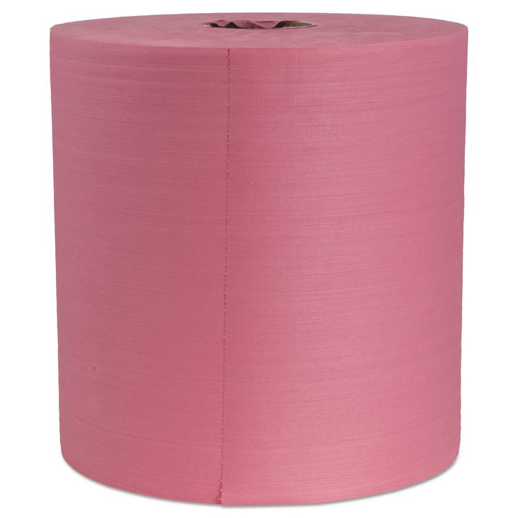 Hydrospun Wipers, 12 x 12, Red, 475/Roll