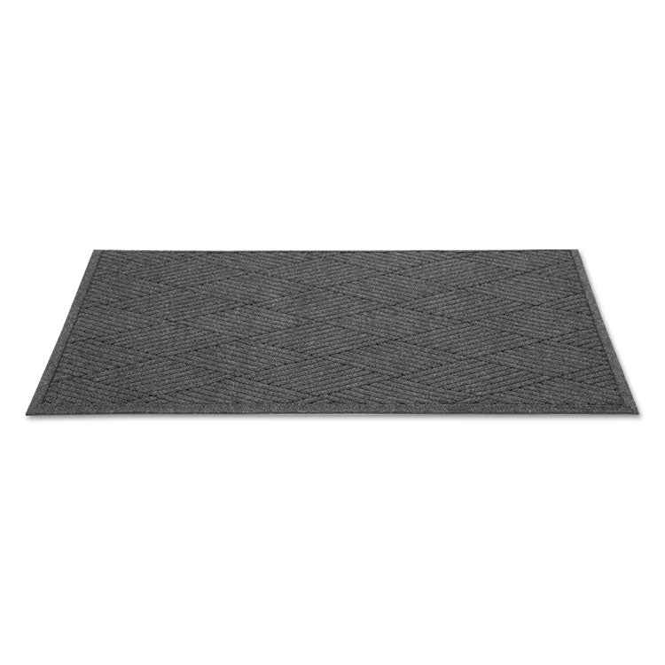 EcoGuard Diamond Floor Mats, Rectangular, Charcoal Gray Carpeted Surface, 36" x 10 ft