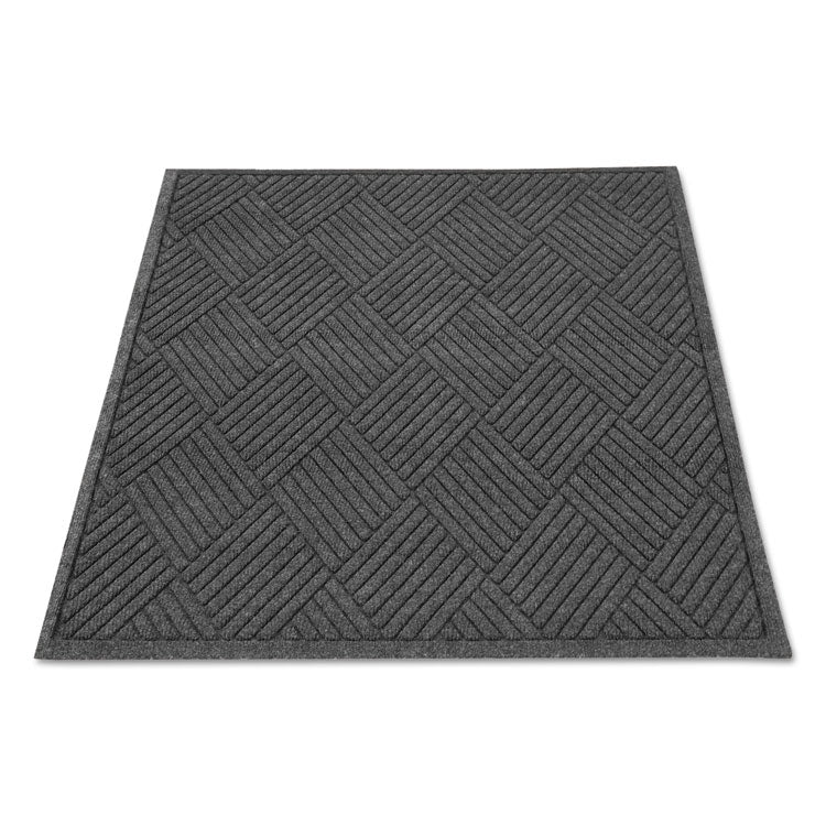 EcoGuard Diamond Floor Mats, Rectangular, Charcoal Gray Carpeted Surface, 36" x 48"