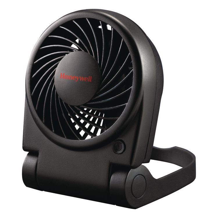 Turbo On The Go USB/Battery Powered Fan, 3", 1 Speed, Black