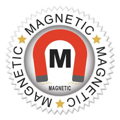 Magnetic Shop Ticket Holders, Super Heavy-Duty, Top Load 8.5 x 11 Insert, Clear Front, 15/Box