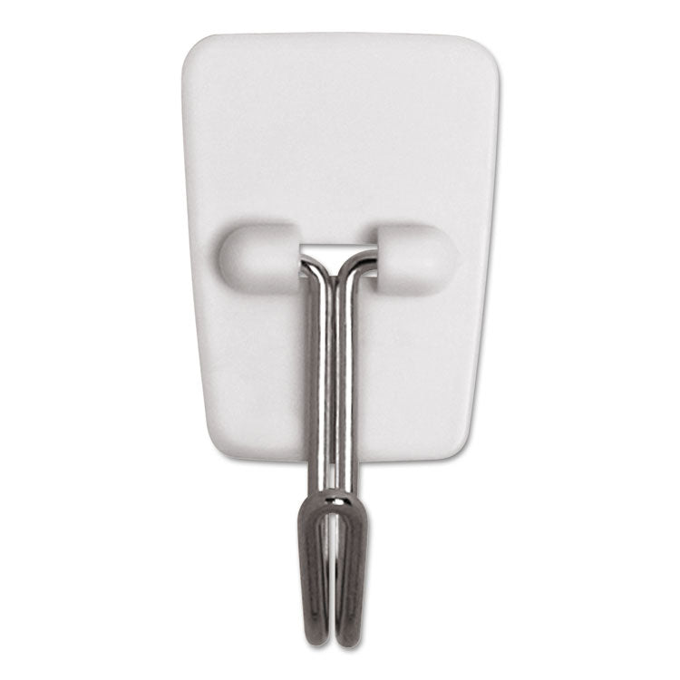 Small Toggle-Wire Hooks, Metal Wire, Silver, Supports 0.5 lb, 3/Pack