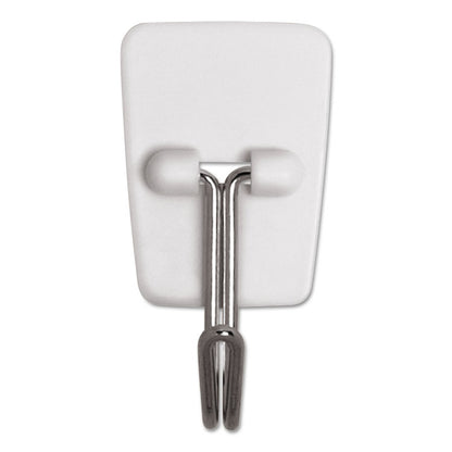 Small Toggle-Wire Hooks, Metal Wire, Silver, Supports 0.5 lb, 3/Pack