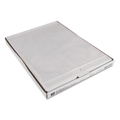 Heavyweight Industrial Poly Zip Bags, 8.5" x 11", Clear, 50/Box