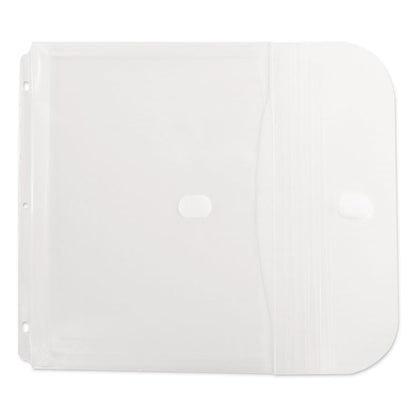 Poly Binder Pockets, 9.25 x 11.5, Clear, 5/Pack
