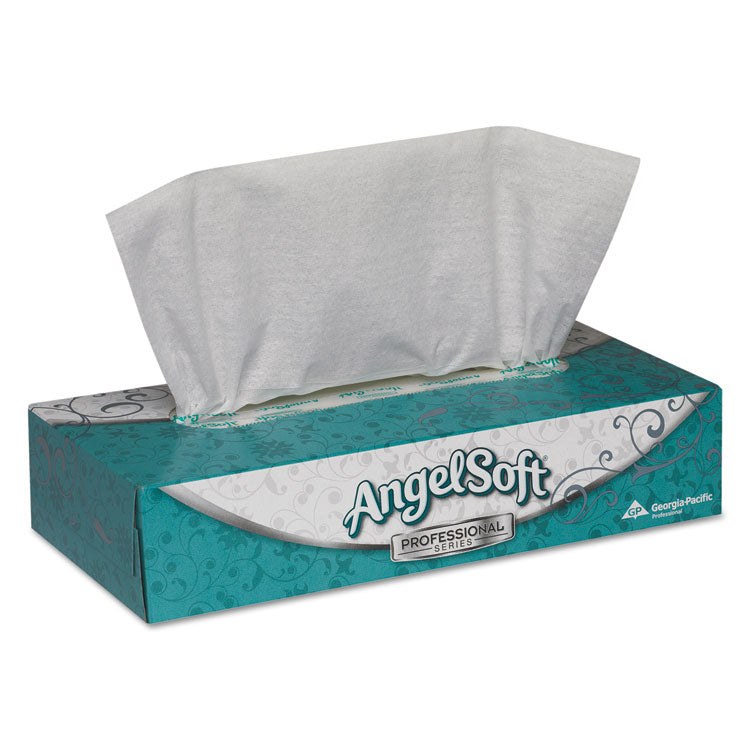 Angel Soft ps Premium Facial Tissue, Flat Box, 2-Ply, White, 100 Sheets/Box