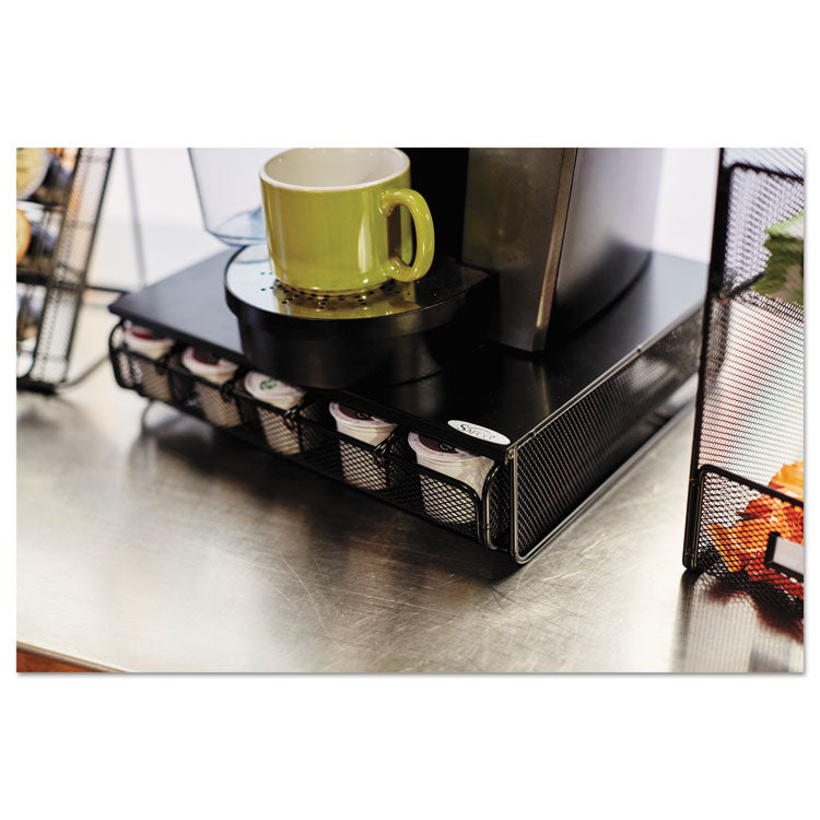 Onyx One Drawer Hospitality Organizer, 5 Compartments, 12.5 x 11.25 x 3.25, Black