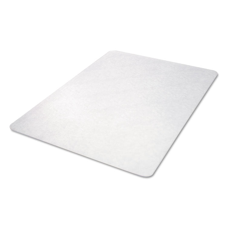 EconoMat Non-Studded All Day Use Chair Mat for Hard Floors, Rectangular, 45" x 53", Clear, Ships Rolled