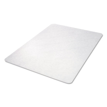 EconoMat Non-Studded All Day Use Chair Mat for Hard Floors, Rectangular, 45" x 53", Clear, Ships Rolled