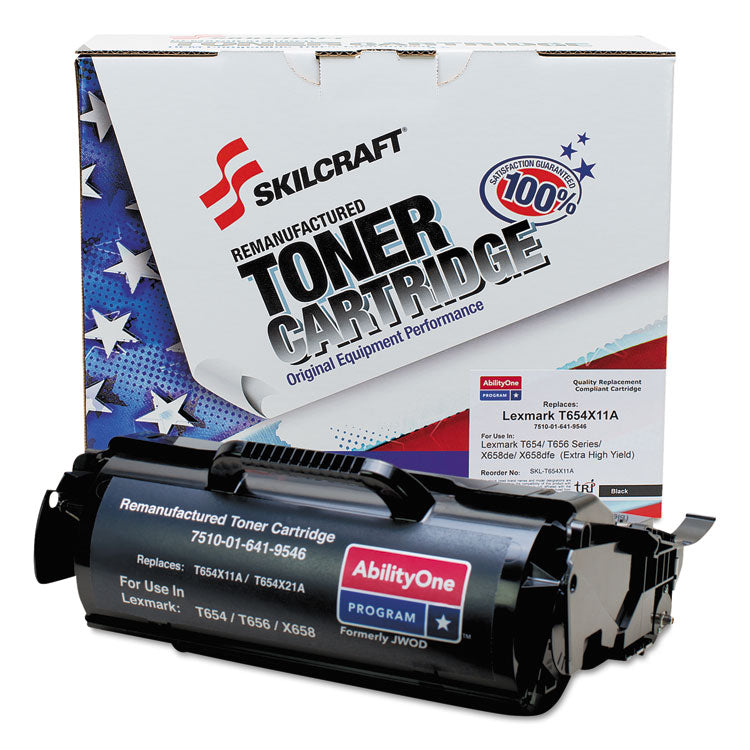 7510016419546 Remanufactured T654X11A Extra High-Yield Toner, 25,000 Page-Yield, Black