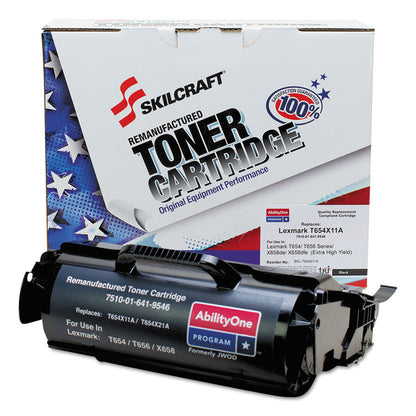 7510016419546 Remanufactured T654X11A Extra High-Yield Toner, 25,000 Page-Yield, Black