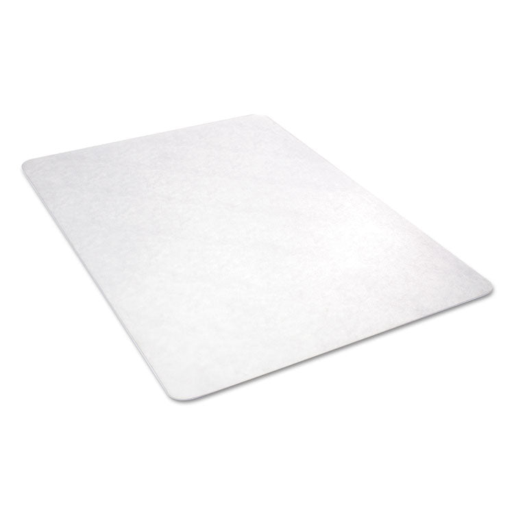 EconoMat Non-Studded All Day Use Chair Mat for Hard Floors, Rectangular, 45" x 53", Clear, Ships Rolled