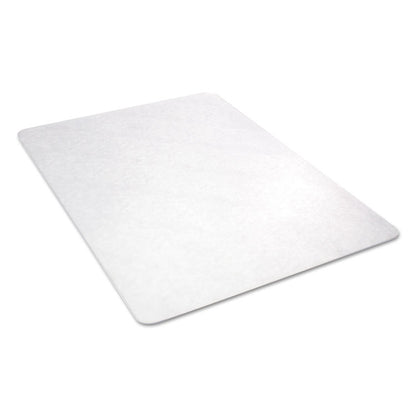 EconoMat Non-Studded All Day Use Chair Mat for Hard Floors, Rectangular, 45" x 53", Clear, Ships Rolled