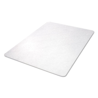 EconoMat Non-Studded All Day Use Chair Mat for Hard Floors, Rectangular, 45" x 53", Clear, Ships Rolled
