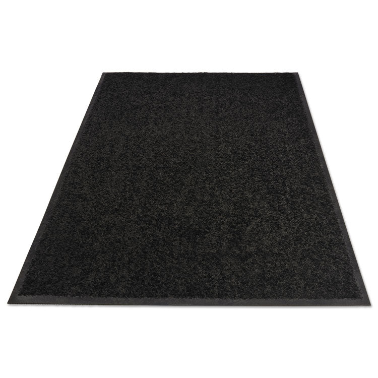 Platinum Series Walk-Off Indoor Wiper Mat, Rectangular, Black Carpeted Surface, 48" x 72"