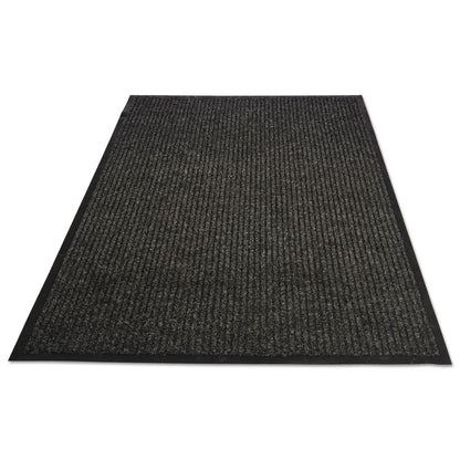 Golden Series Dual Rib Indoor Wiper Mats, Rectangular, Charcoal Gray Carpeted Surface, 36" x 60"