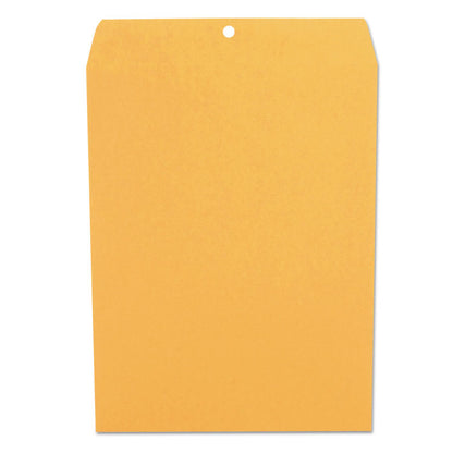 Kraft Clasp Envelope, #12 1/2, Square Flap, Clasp/Gummed Closure, 9.5 x 12.5, Brown Kraft, 100/Box