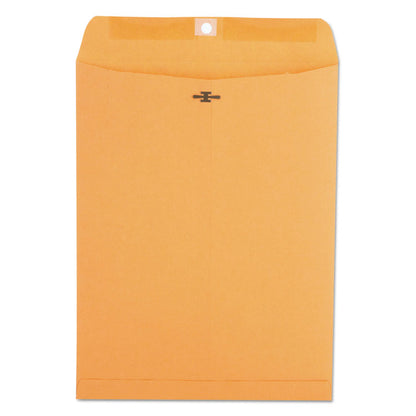 Kraft Clasp Envelope, #93, Square Flap, Clasp/Gummed Closure, 9.5 x 12.5, Brown Kraft, 100/Box