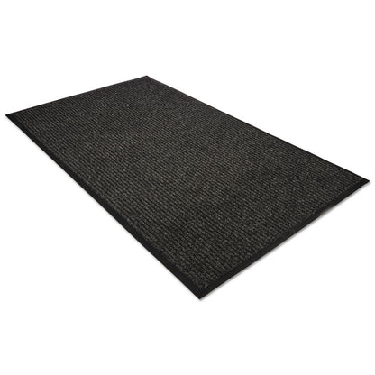 Golden Series Dual Rib Indoor Wiper Mats, Rectangular, Brown Carpeted Surface, 36" x 60"