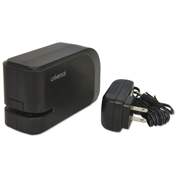 Half-Strip Electric Stapler with Staple Channel Release Button, 20-Sheet Capacity, Black